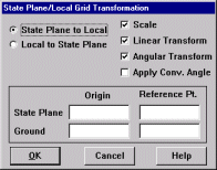 State Plane/Local grid Transformation